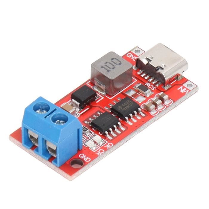 Chargeur Booster Batterie Module Boost 2A,5 Pieces 18650 Module De Charge De Batterie Lithium-ion,Carte D'alimentation Step-Up 3.7V à 5V 9V 12V Module De Charge-décharge Module Chargeur Batterie 18650