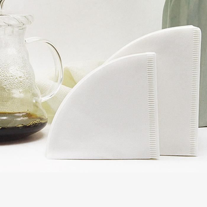 Sipliv 100 Pcs Filtre à Café En Papier Filtre à Café Jetable Filtre à