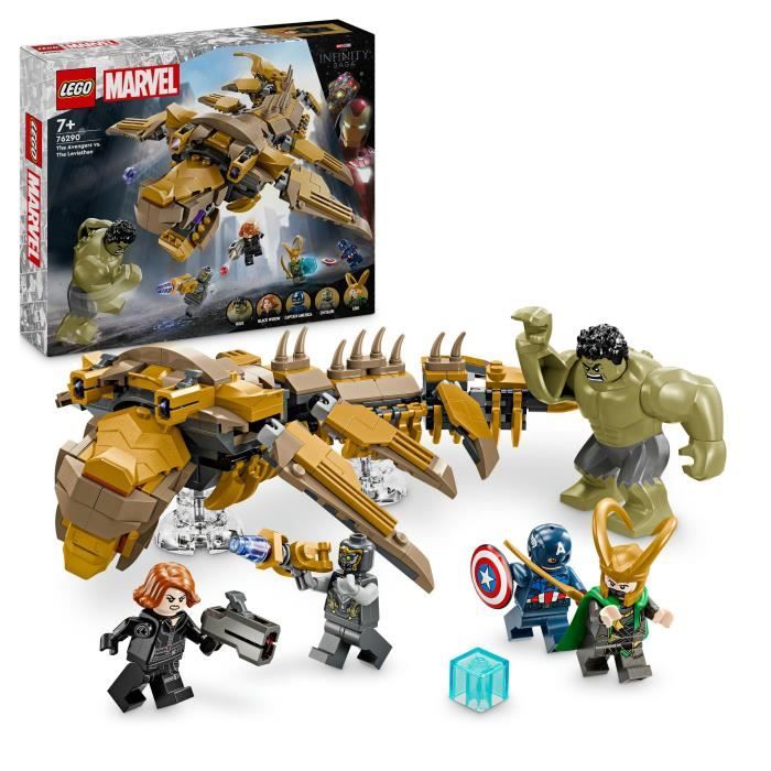 LEGO Marvel 76290 Les Avengers Contre le Leviathan Set avec minifigurines de super heros