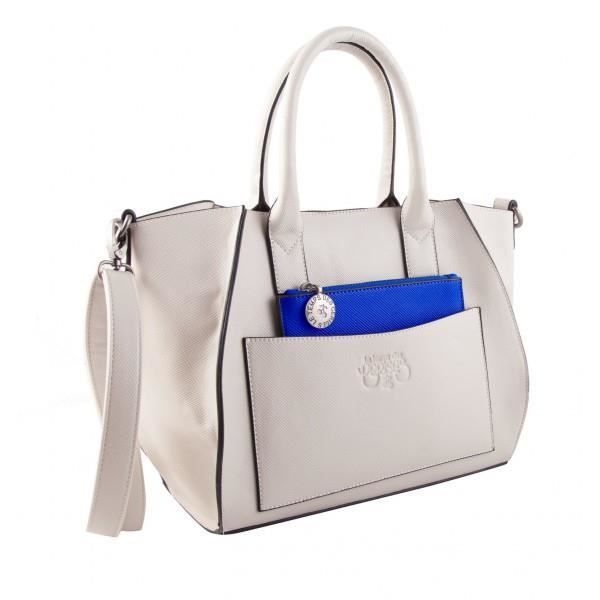 Sac porté main Le Temps des Cerises Domino Mastic/Royal Blue