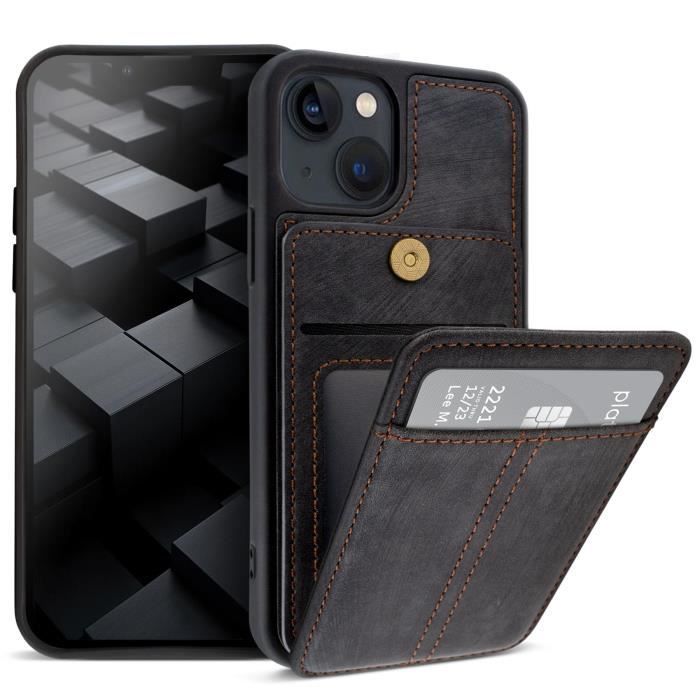 Coque IPhone 13 Transparente Avec Porte-cartes - Gel Absorbant Les Chocs, Neuve SDTEK