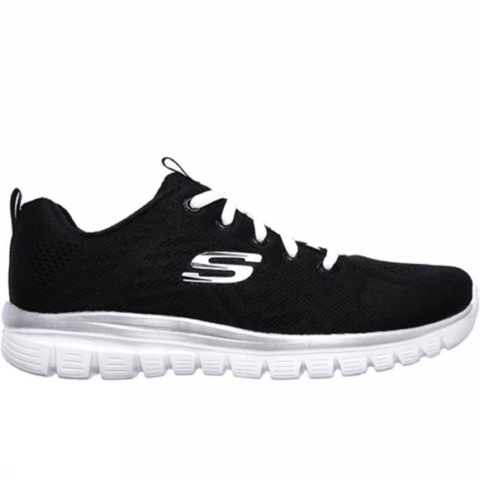 SKECHERS GRACEFUL GET CONNECTED 12615 BKW FITNESS FEMME