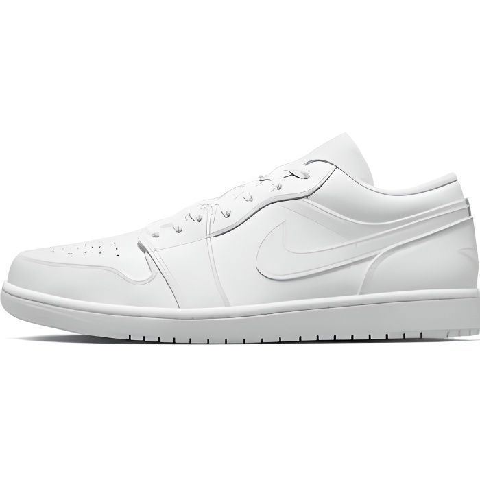 Basket Nike JORDAN 1 LOW - Homme - Blanc - Réf. 553558-136