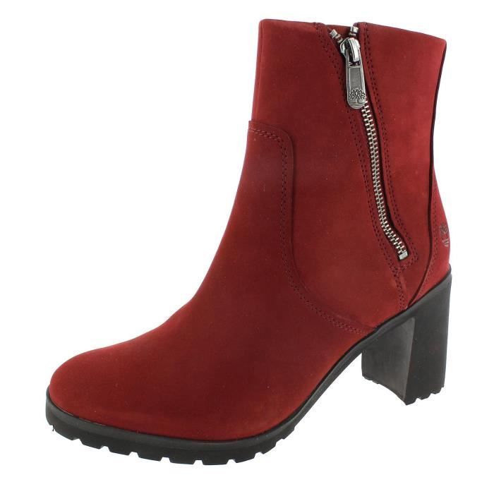 botte timberland femme rouge