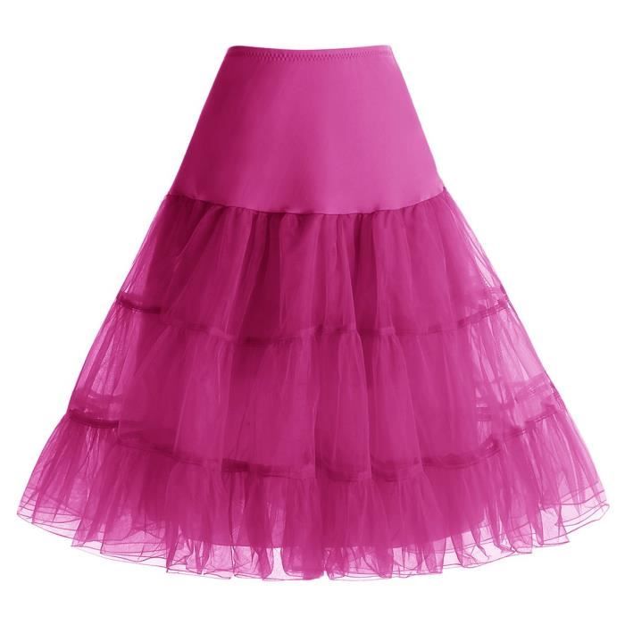 Robe Les Annees 50 Des Femmes Vintage Petticoat Rockabilly Jupon Mini Fq9ce Taille 40 Rose Cdiscount Pret A Porter