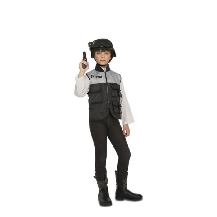 Déguisement - SWAT - Blanc - Avec accessoires - Pour enfants de 3 à 14 ans