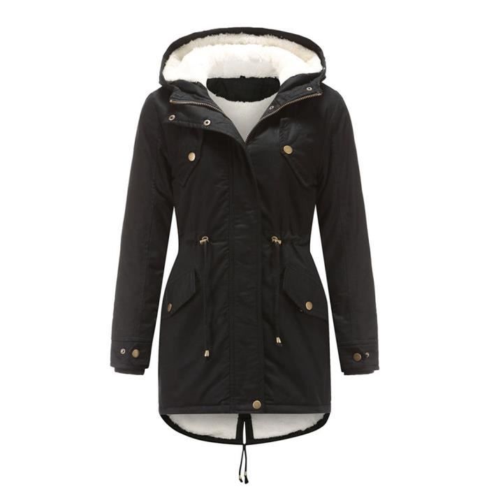 Doudoune Fille Hiver à Capuche - Manteau Matelassé Chaud - Idéal Automne Et Hiver