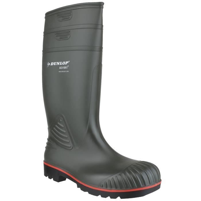 Botte de sécurité - DUNLOP - Purofort - Vert - Adulte - Caoutchouc Vert