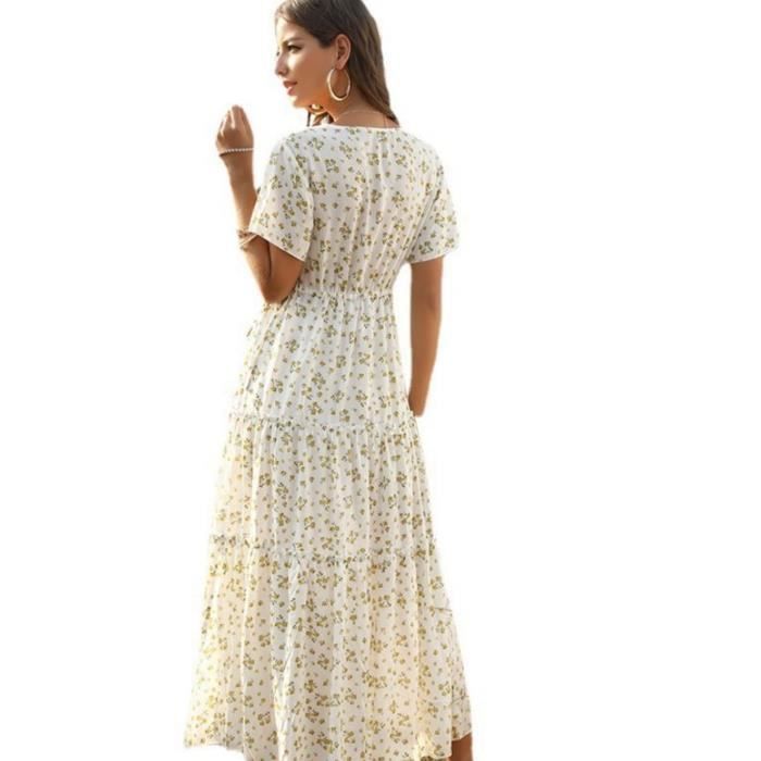 Robe vichy à volants fille olive