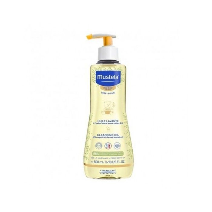 Huile lavante nourrissante - MUSTELA - BÉBÉ - Peau sèche - Avocat bio - 500ml