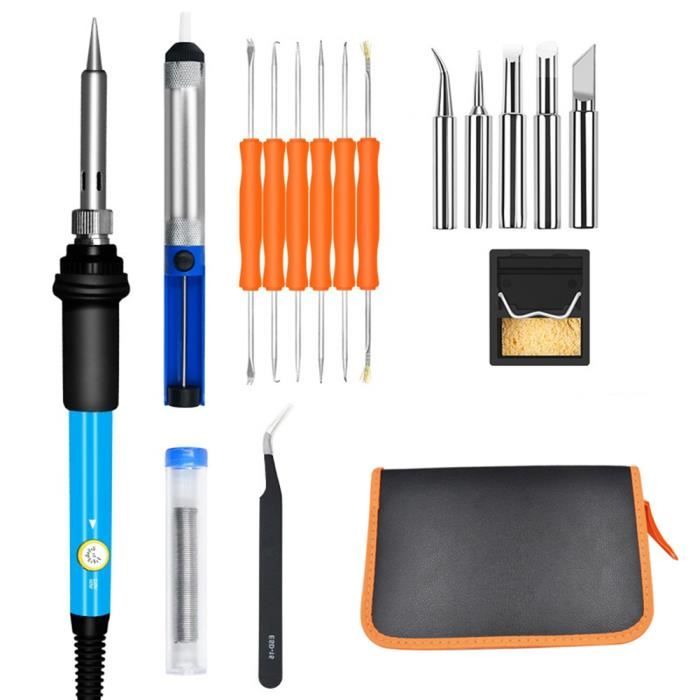 Kit de fer à souder à température réglable portable FER A SOUDER KIT 60W Station de Soudage