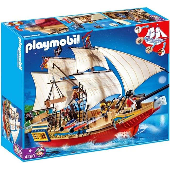 Playmobil Grand Bâteau Pirate - Cdiscount Jeux - Jouets