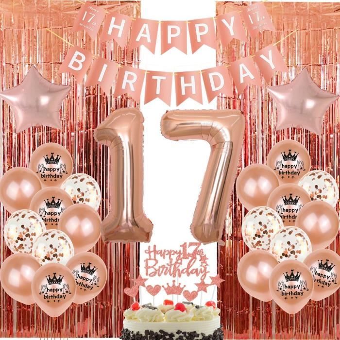 17 Ans Anniversaire Garcon Fille Décoration Ballon 17 Ans Anniversaire Vert Olive Décoration Anniversaire 17 Ans Garcon Cake Topper 17 Ans Anniversaire Fille Fête Décoration 17 Anniversaire Fille
