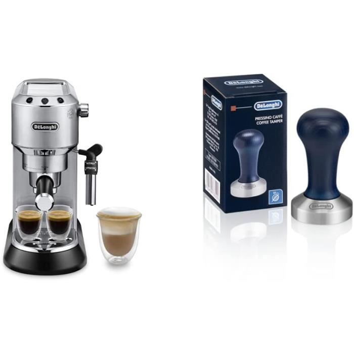 Tasseur à Café De'Longhi - Acier Inoxydable, Manche En Bois - Pour Machine Expresso