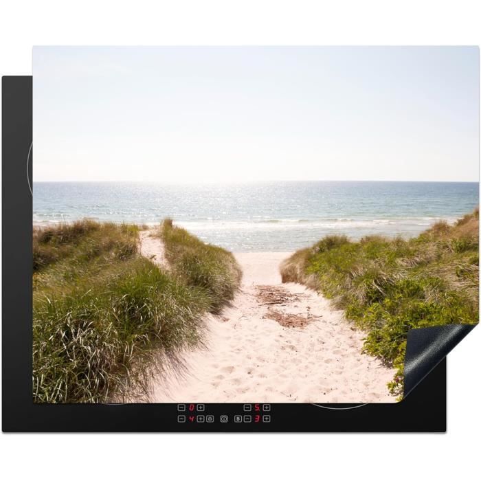 Protège-plaque Induction Premium Myrtilles & Framboise - Tapis De Protection Vitrocéramique 60x52 Cm - Noir Fruité Ultra Résistant