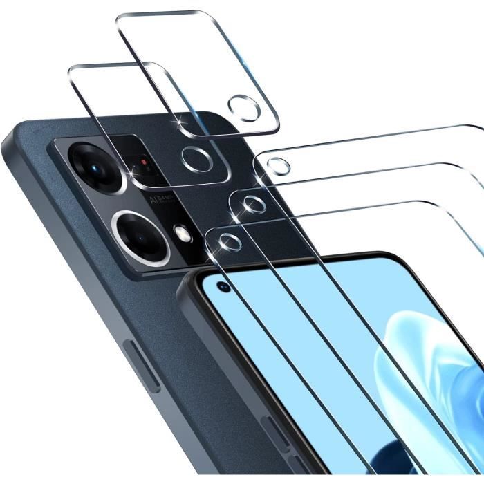 Lot De 5 Films Verre Trempé Pour Oppo Reno 2, F9, Pro, A11, A9X, A7 – Protection Anti-choc