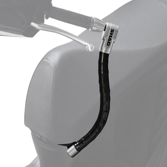 Fixation d'antivol de guidon pour scooter Shad Honda PCX 125 - noir/gris - TU