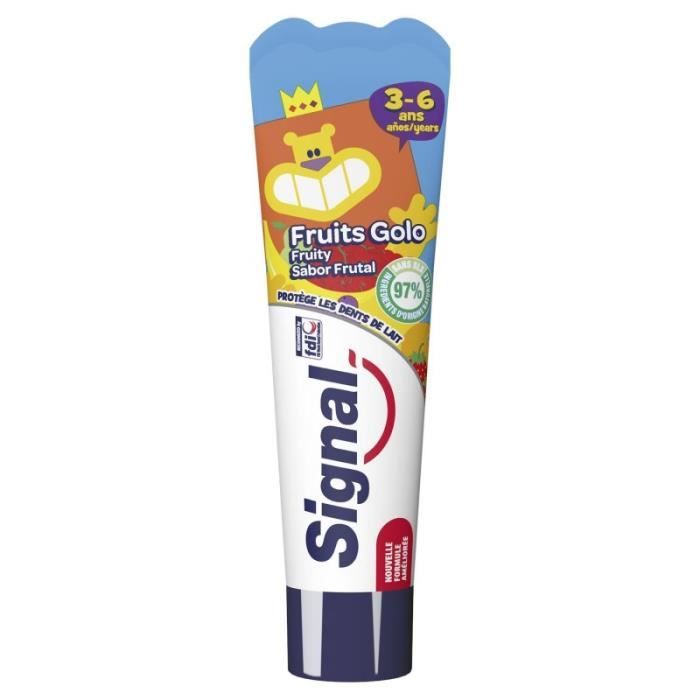 SIGNAL - Dentifrice Enfants 3 À 6 Ans Fruigolo 50Ml - Lot De 4