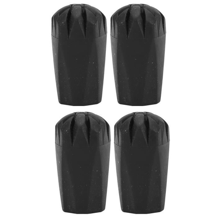 Protecteur En Caoutchouc Embouts Pour Bâtons De Marche Nordique Trekking Protecteurs Pour Asphalte Tampon Pour Batons De Trekking Noir 6 Pieces 92381399
