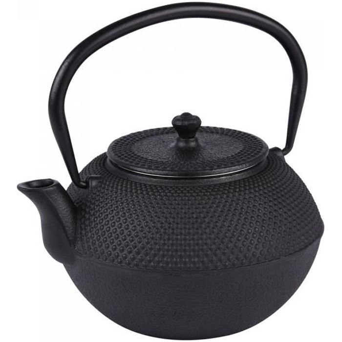 Stronerliou impression tasse en fer Imitation tasse à thé en fonte japonaise tasse rétro en fer Pot en fer coaster ensemble à thé 