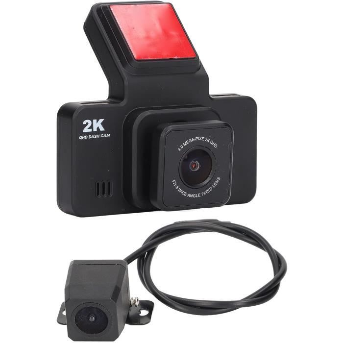 Dashcam Double Caméra (avant + Intérieur) – écran 3,16 Pouces, Wifi, Vision Nocturne, Carte 64G Incluse