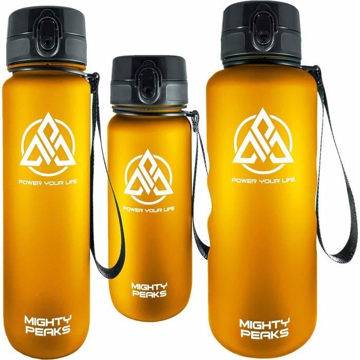 Lot De 3 Gourdes Tritan 0,5 L – Couvercle Rabattable, BPA Free, Lavable Au Lave-vaisselle – Idéal Sport
