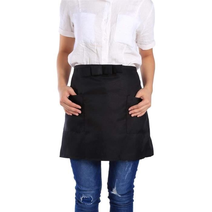 Tablier Demi Unisexe Serveur 4251 – Imperméable, Poches Pratiques, Polyvalent Cuisine, Restaurant, BBQ