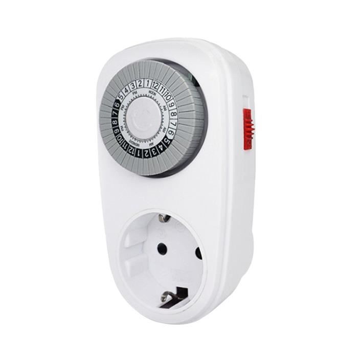 AC 220V 10A 30 Min /À Minuterie Interrupteur Minuterie /Électrique Num/érique Temps Plug Control Interrupteur Minuterie Socket Bouton Style Interrupteur M/écanique