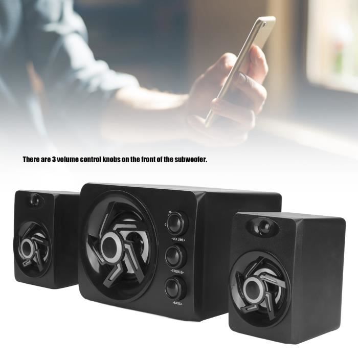 Mini Enceintes Goeco Pour Ordinateur - Stéréo Bureau Avec Lumière, Neuves