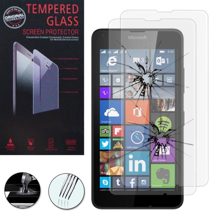 Film de protection Verre trempé Lumia 650 Transparent main image 1