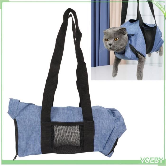Comparer les prix de Sac de Bain pour Animaux de Compagnie Cou Réglable Doublure Imperméable Sac de Toilettage Respirant pour Chat