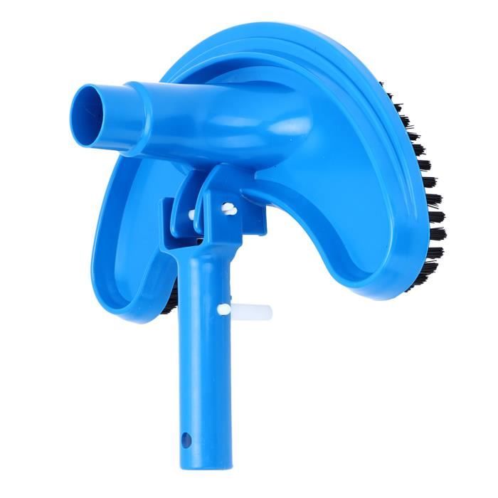 Tête D'aspiration Demi-lune Pour Piscine - Flexible, Poils Durs, Compatible Tuyau 3cm, Nettoyage Fond - 11