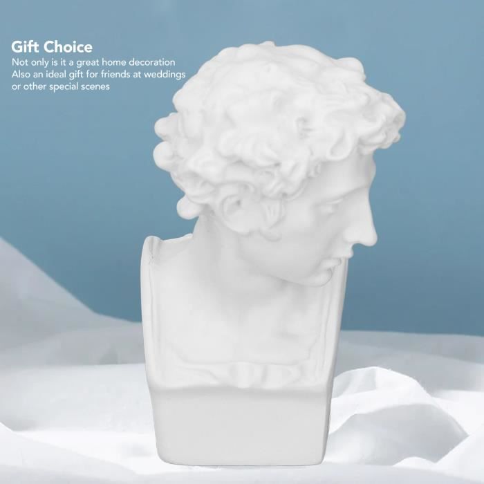 Grande Sculpture Tête De Clown Vintage – Résine Peinte à La Main, Fait Main