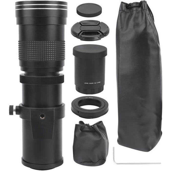 Téléconvertisseur 2x Pour Objectif 58mm - Grossissement 2 Fois, Filetage Avant 62mm Pour Filtres - HD Pour Paysages Lointains - 9