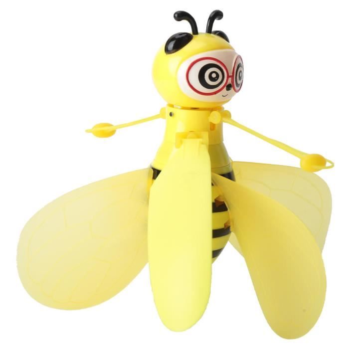 Sans boîte de vente au détail - 10cm Mini Abeille Volante Rc Drone Avec Ailes Main Détection