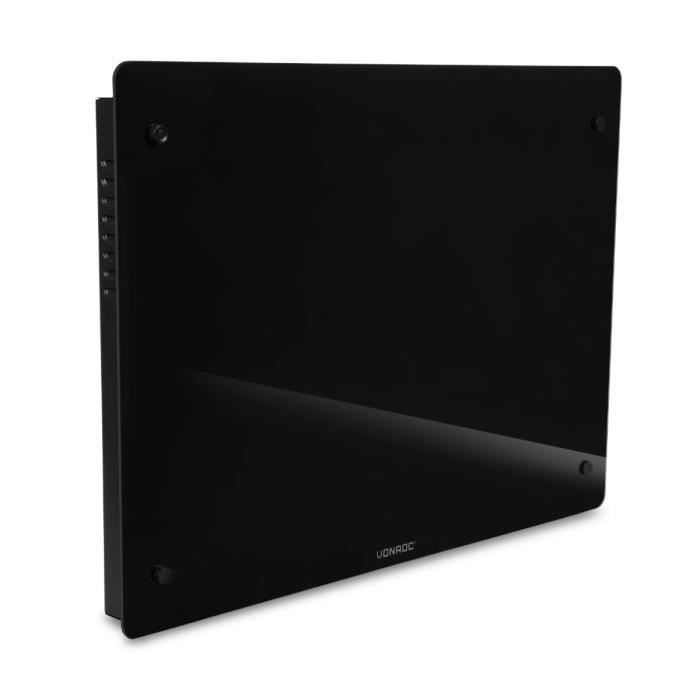 Radiateur Electrique Connecté 2500W VONROC - Panneau Verre, WiFi (App Tuya), Thermostat, IP24 - Chauffage Jusqu'à 30 M² - 9