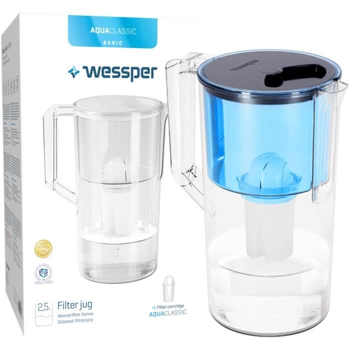 Wessper Filtre à eau pour Carafe Filtrante, Cartouches filtrantes