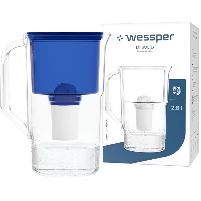 Wessper Cartouche Filtrante, Filtre à Eau Compatibles avec la Carafe
