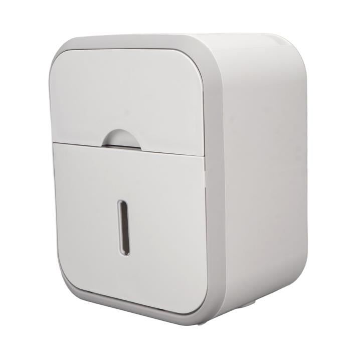 Range Papier Toilette En Bambou Avec Couvercle - Rangement Salle De Bain, Capacité 12 Rouleaux