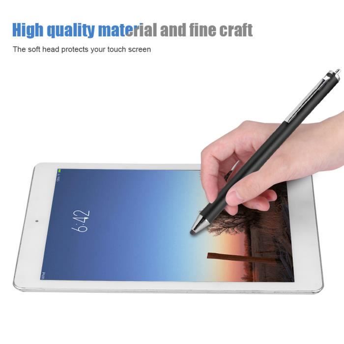 Stylet Smartphone/Tablette/PC à écran tactile Pointe fine Aluminium Blanc  au meilleur prix