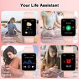 Montre Connectée pour Femme Homme Appel Bluetooth Montre Intelligente Smartwatch 24 Modes Sport Moniteur Fréquence Cardiaque-1