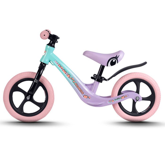 DRAISIENNE Enfant Roues 12 EVA Hauteur Selle réglable Acier Rouge-Noir DRAISIENNE Enfant Roues 12 EVA Hauteur Selle réglable Acier Rouge-Noir