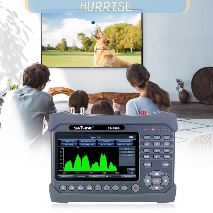 Satlink ST-6986 Ricevitore TV Satellitare DVB-S/S2/T/T2/C Combo Meter MPEG4 HD H.265 10bits Analizzatore di spettro Digitale Satellite Finder Meter