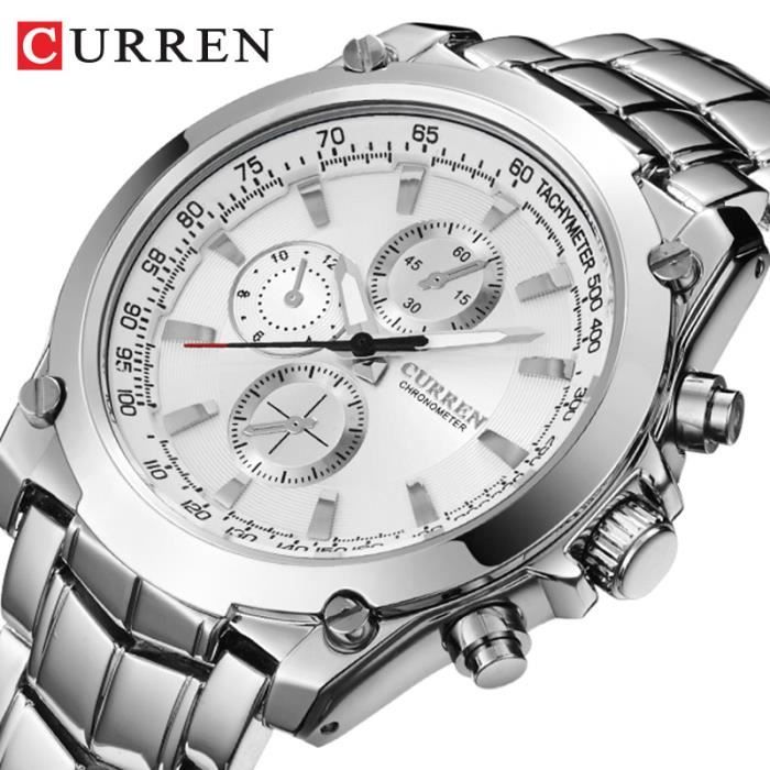 CURREN montre pour hommes tanche marque de luxe montre quartz