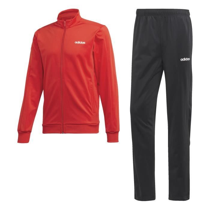 Surv tement Homme adidas Essentials Basics Rouge fonc noir