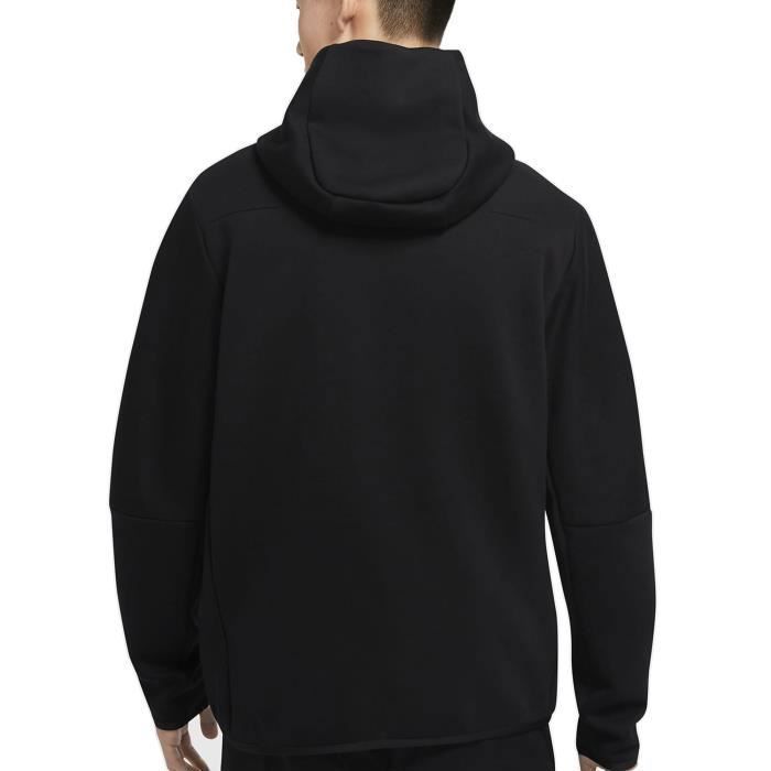 Veste de surv tement Nike TECH FLEECE FULL ZIP HOODIES Noir