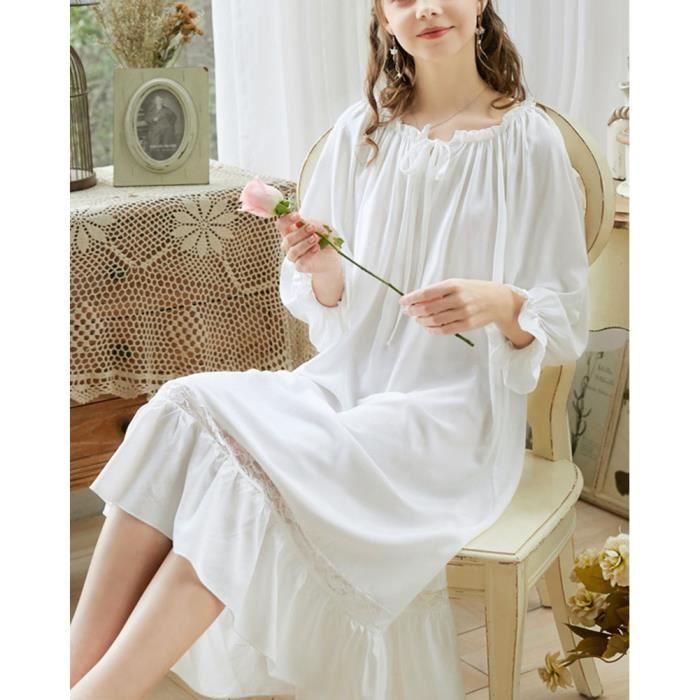 Chemise de nuit vintage top femme