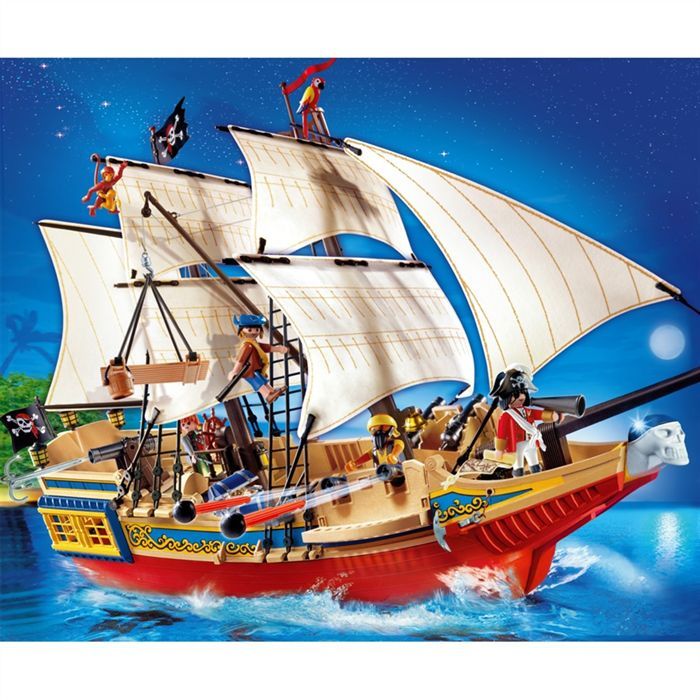 Playmobil Grand Bâteau Pirate - Cdiscount Jeux - Jouets