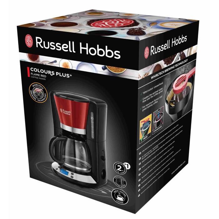 Cafetière Programmable Russell Hobbs 18626-56 - Rouge Et Noir 1050W