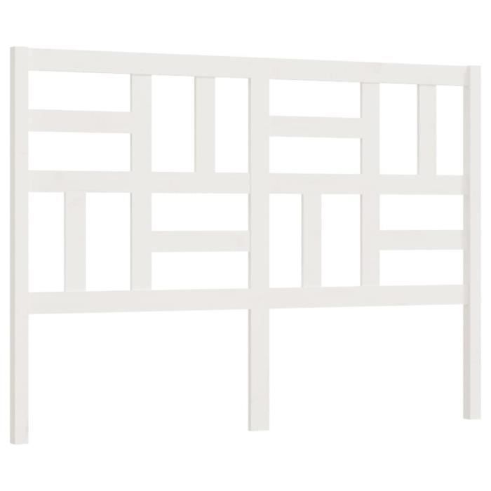 Tête De Lit En Pin Massif 143x81 Cm - Style Rustique - Blanc Et Autres Coloris - Confortable Et élégante